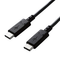 USB2.0ケーブル/C-Cタイプ/認証品/PD対応/3A出力/0.5m/ブラック U2C-CC05NBK2