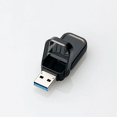 USBメモリー/USB3.1(Gen1)対応/フリップキャップ式/32GB/ブラック MF-FCU3032GBK