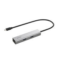 USB-Cドッキングステーション 5ポート PD非対応 シルバー LUD-U3-CU301SV