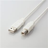 EU RoHS指令準拠 USB2.0ケーブル ABタイプ/2.0m(ホワイト) USB2-ECO20WH