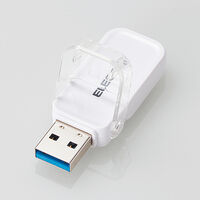 USBメモリー/USB3.1(Gen1)対応/フリップキャップ式/64GB/ホワイト MF-FCU3064GWH