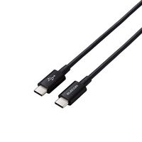 USB Type-C to USB Type-Cケーブル/USB Power Delivery対応/やわらか耐久/0.3m/ブラック MPA-CCYS03NBK