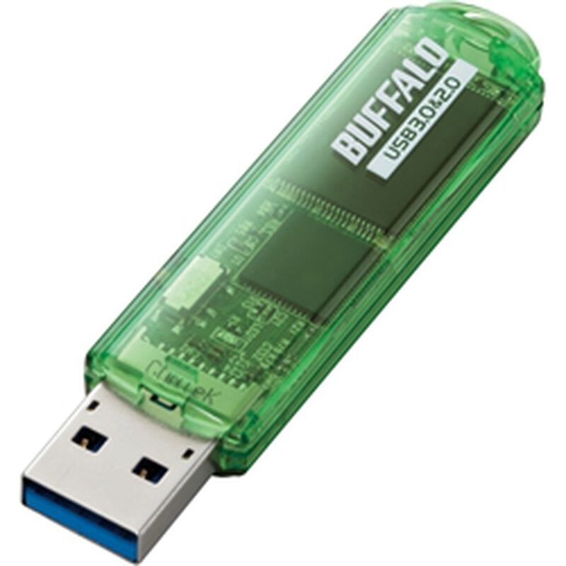 USB3.0対応 USBメモリー スタンダードモデル 64GB グリーン RUF3-C64GA-GR