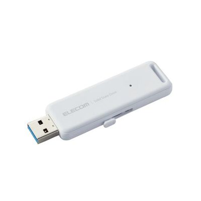 外付けSSD/ポータブル/USB3.2(Gen2)対応/スライド式/250GB/ホワイト ESD-EMB0250GWH