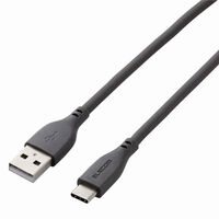 USB-A to USB Type-Cケーブル/なめらか/1.0m/グレー MPA-ACSS10GY