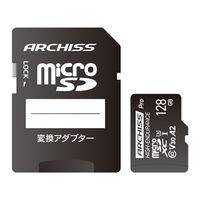 高耐久 microSDXC Card 128GB UHS-1 U3 Class10 V30 SD変換アダプター付属 紙パッケージ AS-128GMS-PV3