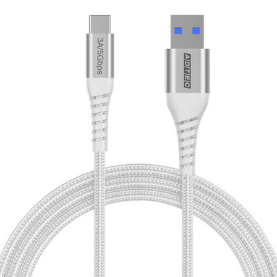 USB3.0 Type-A to C ケーブル (36W出力 / 5Gbps / 2.0m) ホワイト APC-V2006AC-U3-WH