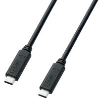 USB3.1 Gen2 Type C PD（5A）対応ケーブル（1m・ブラック） KU31-CCP510