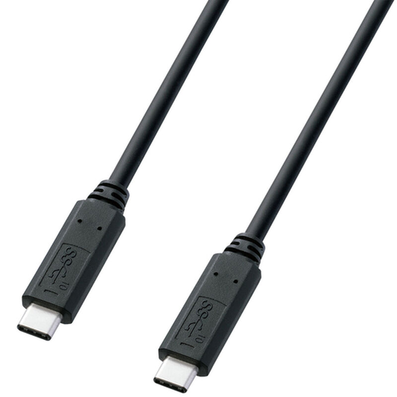 USB3.1 Gen2 Type C PD（5A）対応ケーブル（1m・ブラック） KU31-CCP510