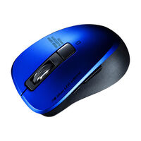 静音Bluetooth 5.0 ブルーLEDマウス（5ボタン・ブルー） MA-BTBL155BL