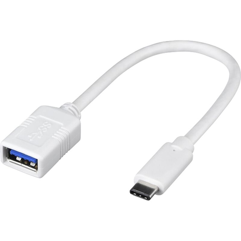 USB3.1 Gen1変換ケーブル（Aメス to C） 0.15m ホワイト BSUAMC311015WH