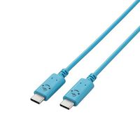 USB Type-C to USB Type-Cケーブル/USB PD対応/顔つきタイプ/2.0m/ベイビー(ブルー×ブラック) MPA-CCF20BUF