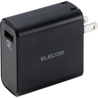 スマートフォン・タブレット用AC充電器/Quick Charge 3.0対応/USB1ポート/ブラック MPA-ACUQ01BK