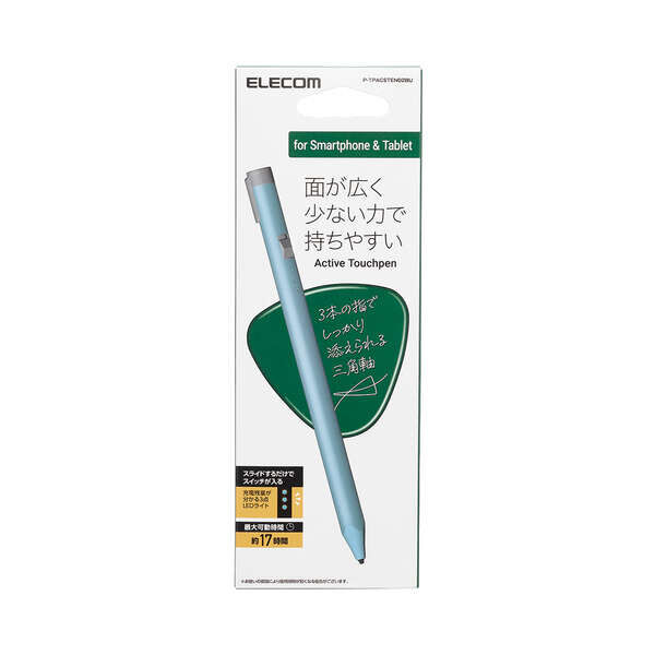 エレコム タッチペン スタイラス リチウム充電式 汎用 ペン先交換可能 ペン先付属なし ブラック P-TPACST02BK 【2021年製 -  タッチペン