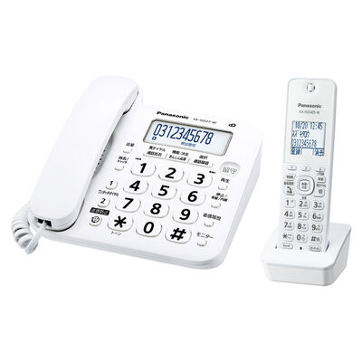 コードレス電話機（子機1台付き）（ホワイト） VE-GD27DL-W