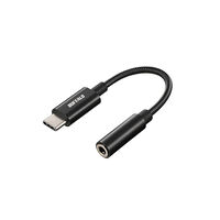 USB Type-C to 3.5mm 4極オーディオ 変換アダプター ブラック BSMPC350HRBK