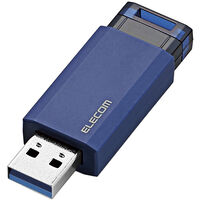 USB3.1(Gen1)対応メモリー/ノック式/オートリターン機能付/32GB/ブルー MF-PKU3032GBU