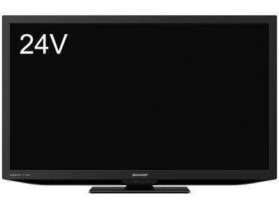 24V型地上・BS・110度CSデジタルハイビジョンLED液晶テレビ 外付HDD対応 ブラック系 2T-C24DE-B