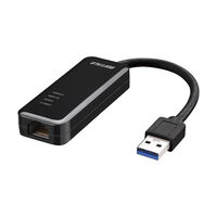 Giga対応 Type-A USB3.2(Gen1)用LANアダプター ブラック LUA5-U3-AGTE-BK