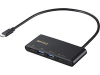 USB 3.2(Gen 2)バスパワー4ポートPD対応ハブ ブラック BSH4U500C1PBK