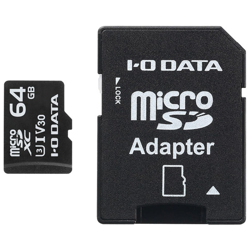 UHS-I UHSスピードクラス3/Video Speed Class 30対応 microSDXCメモリーカード 64GB MSDU13-64G