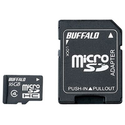 防水仕様 Class4対応 microSDHCカード SD変換アダプター付モデル 16GB RMSD-BS16GAB