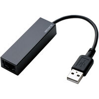 有線LANアダプタ/USB2.0/Type-A/ブラック EDC-FUA2-B