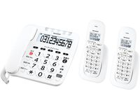 デジタルコードレス電話機 子機2台 ホワイト系 JD-V39CW