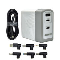 Power Delivery 3.1対応 GaN AC充電器/140W/Type-C×2 Type-A×1/ホワイト & マルチケーブルPro APD-A140AC2-wMPro-WH