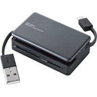 タブレット・スマホ・PC対応メモリリーダライタ/31+5メディア/ブラック MRS-MB07BK