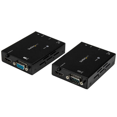 Cat5e/Cat6ケーブル使用HDMIエクステンダー延長器 HDBaseT認証取得 4K(最大35m)/HD(最大70m) PoE/ IR/ RS-232C対応 ST121HDBTL