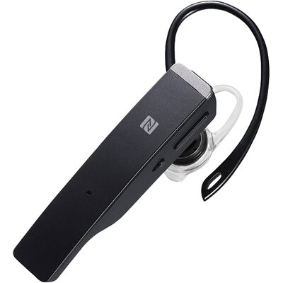 Bluetooth4.1対応 2マイクヘッドセット メタルアンテナ搭載＆NFC対応モデル ブラック BSHSBE500BK