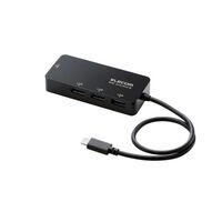 有線LANアダプタ/Giga対応/USB3.1/Type-C/USBハブ付/ブラック EDC-GUC3H2-B
