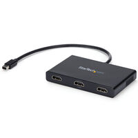 3ポートMSTハブ Mini DP - 3x HDMI マルチモニタースプリッタ ミニDP(オス) - 3x HDMI(メス) 4K対応 Windows用 MSTMDP123HD