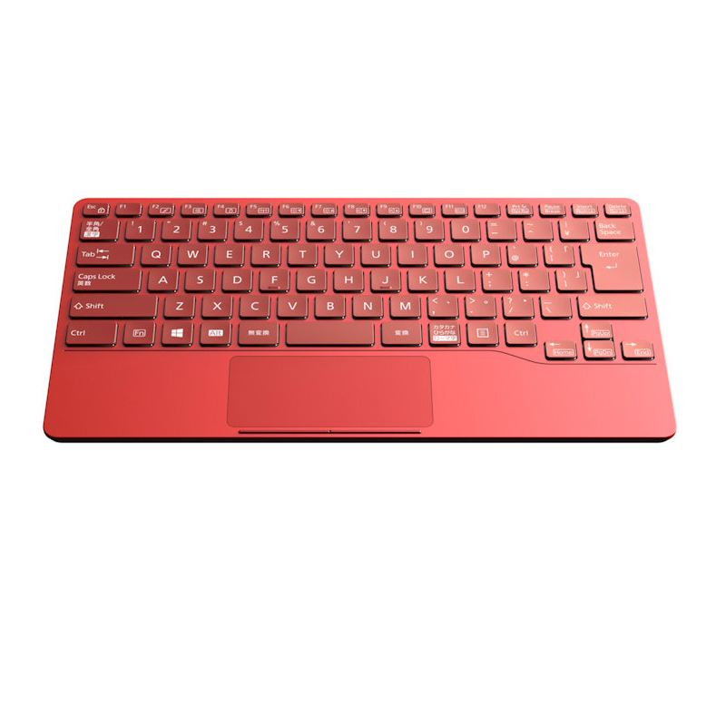 低価100%新品【試用のみ】LIFEBOOK UH Keyboard 赤 純正レザーケース付 キーボード