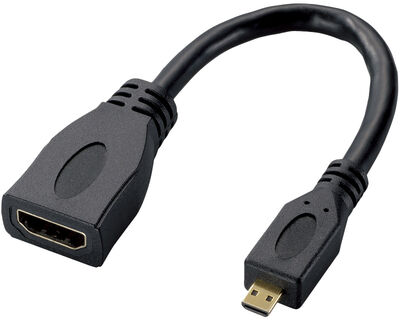 HDMI変換ケーブル/Aメス-Dオス/ブラック AD-HDAD2BK