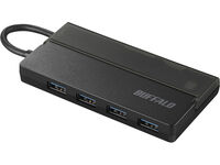 USB3.1（Gen1） Type-C バスパワーハブ 4ポート ケーブル収納 ブラック BSH4U130C1BK
