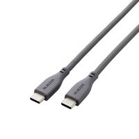 USB Type-C to USB Type-Cケーブル/100W対応/シリコン/0.5m/グレー MPA-CC5PSS05GY