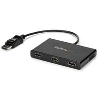 3ポートMSTハブ DP - 3x HDMI マルチモニタースプリッタ DP(オス) - 3x HDMI(メス) 4K対応 Windowsのみ対応 MSTDP123HD