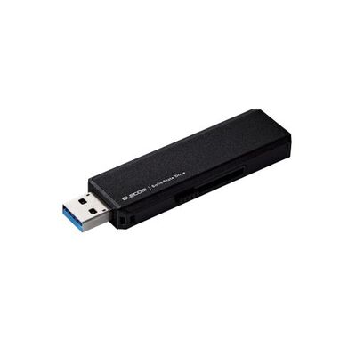 外付けSSD/USB3.2(Gen1)対応/スライド式/Type-C&Type-A両対応/250GB/ブラック ESD-EWA0250GBK