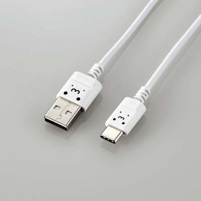 USB Type-Cケーブル/スマホ用/USB(A-C)/極細/1.0m/ホワイトフェイス MPA-ACX10WF