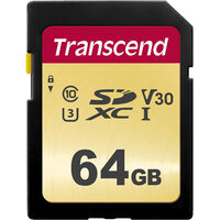 64GB UHS-I U3 SDXC Card (MLC) TS64GSDC500S