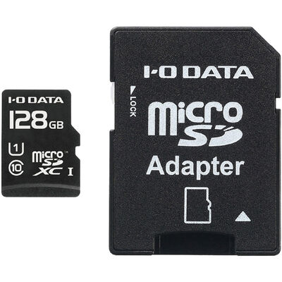 UHS-I UHS スピードクラス1対応 microSDXCメモリーカード（SDカード変換アダプター付き） 128GB MSDU1-128GR