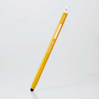 タッチペン/スマホ・タブレット用/鉛筆型/三角/細軸/超感度タイプ/イエロー P-TPEN02SYL