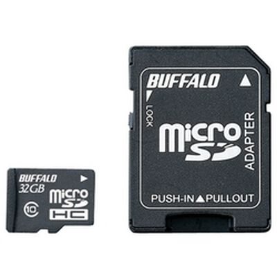 Class10 microSDHCカード SD変換アダプター付 32GB RMSD-32GC10AB