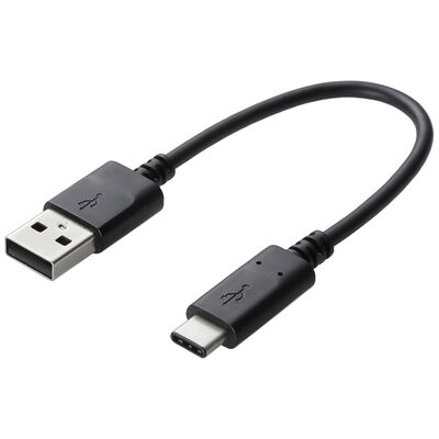 スマートフォン用USB2.0ケーブル/USB(A-C)/認証品/0.15m/ブラック MPA-AC01NBK
