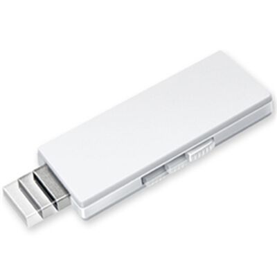 USBフラッシュメモリー 4GB USB2.0/1.1準拠スライド式 白 USBF4GVW1