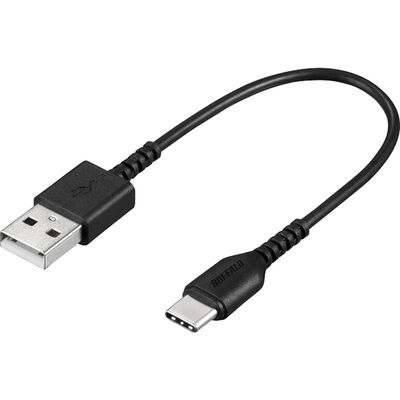 USB2.0ケーブル（Type-A to Type-C） 0.1m ブラック BSMPCAC101BK