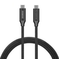 USB Type-C to C ケーブル (4K・100W出力 / 10Gbps / 1.0m) ブラック APC-V1010CC-4KU3G2-B