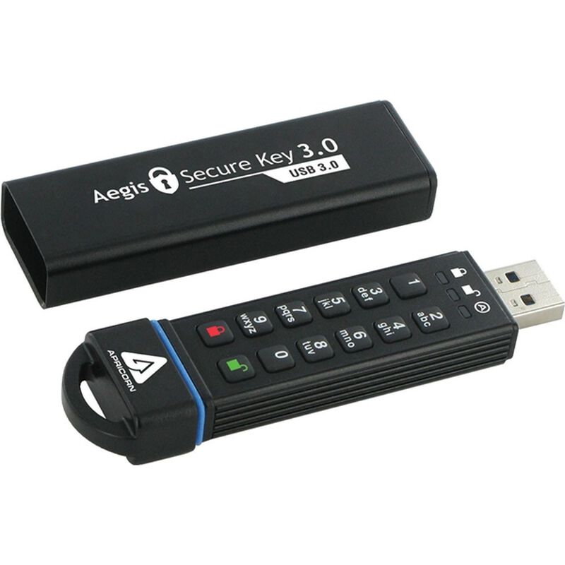暗証番号方式USBメモリ Aegis Secure Key - USB 3.0 Flash Drive 120GB ASK3-120GB
